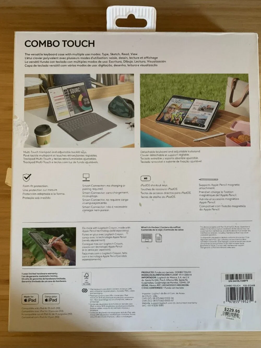 Logitech Combo Touch iPad Air 13